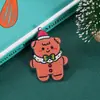 Broche Acrílico Navideño de Dibujos Animados Mochila Ropa Accesorios Regalo Pequeño Regalo Muñeca Lazo
