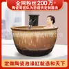 Banheira de Cerâmica Jingdezhen para Casa e B&B, Banheira Grande, Banheira de Imersão Japonesa, Suporta Tamanho Personalizado