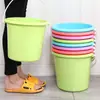 Cubo de Agua de Plástico Engrosado para el Hogar, Cubo para Lavado de Autos, Cubo Pequeño para el Hogar, Cubo para Lavandería, Cubo Portátil sin Tapa para Dormitorio