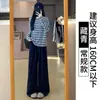 Pantalones de chándal grises para mujer Primavera y Otoño 2025 Nuevos de Cintura Alta Adelgazantes Sueltos Casuales de Felpa de Pierna Ancha para Otoño e Invierno