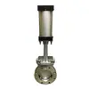 Especializados en la producción de válvula de compuerta de cuchilla neumática de acero inoxidable PZ673X-10P válvula de compuerta de cuchilla circular DN 100 200 300