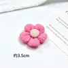 Pequeña tela plisada fresca con flores de cinco pétalos de colores, accesorios para el cabello, horquillas, lazos, ropa, calcetines y más.