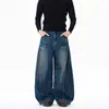 Pantalones Rectos de Pierna Ancha Holgados Estilo Americano, Jeans Lavado Vintage, Marca de Moda para Hombres y Mujeres, Jeans Frescos y con Estilo para Mujeres