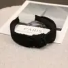 Faixa de Cabelo Larga de Tecido Versátil Feita à Mão Dongdaemun Coreano Famosa na Internet Pérolas Contas Pequenas Fofa Antiderrapante Acessório de Cabelo