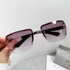 Óculos de Sol Europeus e Americanos Estilo Francês Y2K Sexy Sem Aro Diamante para Mulheres Estilo Milênio Fotografia de Rua Retrô Quadrado Moda Óculos de Sol