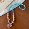 Conjunto de Joias Colar Infantil Mais Vendido Transfronteiriço, Pulseiras Coloridas de Contas, Tiaras de Desenho Animado, Brincos, Acessórios de Princesa para Meninas
