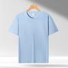 Playera de Algodón de Amoníaco Líquido Fresco de Cuello Redondo de Manga Corta con Logotipo Personalizado Transpirable Ropa de Trabajo Publicidad Corporativa Uniforme de Clase de Equipo Bordado