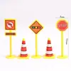 Señales de Tráfico, Vehículos de Construcción, Decoraciones para Pasteles, Bloqueos de Carretera, Bulldozers, Grúas Torre, Adornos para el Primer Cumpleaños de Niños