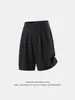 Pantalones Cortos Holgados con Diseño de Pliegues para Hombre, Nuevos Pantalones Casuales Primavera/Verano, Estilo Japonés Retro, Pantalones Versátiles de Seis Puntos