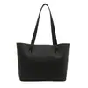 Bolso de Hombro Simple de Color Sólido de Gran Capacidad Bolso de Mano Casual Nuevo Estilo 2025 Bolso Tote Bolso para Viajar al Trabajo Bolsos de Axila para Mujer de Comercio Exterior