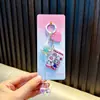 Chaveiro Gato Morango Desenho Animado Gatinho Pingente de Bolsa Lanyard de Celular Fofo Pingente para Chaveiro de Carro Pequeno Presente