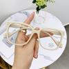 Óculos Anti-Luz Azul para Mulheres, Armação Quadrada Grande Tendência para Homens (Sem Grau), Estilo Fashion, Óculos Fotocromáticos com Grau