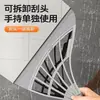 Escoba Mágica de Tecnología Negra para Baño, Herramienta para Barrer Cabello y Raspar Agua, Escoba de Silicona Tres en Uno para Suelo del Hogar