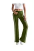 2026 Transfronterizo Amazon Moda para Mujer Color Sólido Cordón Cintura Elástica Pierna Ancha Pantalones Deportivos Casuales Largos