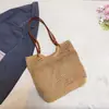 Bolsa de Palha Grande para Mulheres 2026 Nova Chegada Primavera Férias na Praia Bolsa de Praia Tecida Bolsa de Ombro Único