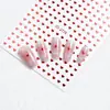 Pegatinas de Uñas de Estrella de Moda Estilo Ins Papel de Aluminio Plateado Blanco y Negro Estrella Corazón Venta Caliente Transfronteriza con Pegatinas para Uñas Adhesivas