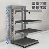 Estante de cocina doméstico multifuncional estante de almacenamiento para ollas multicapa gabinete debajo del fregadero estufa estante para ollas en capas