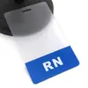 En stock Permiso de trabajo para enfermera RN americana Figura de bienvenida de plástico Tarjeta VIP de dibujos animados Tarjeta anti-exhibición transparente de PVC