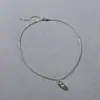 Pendientes Colgantes Ovalados de Gota de Agua Estéreo Chapados en Oro Blanco Retro de Gama Alta Europeos y Americanos Pendientes Lujosos Accesibles Collar Versátil para Mujer
