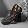 Explosiones transfronterizas Tallas grandes Sandalias de dedo 2024 Verano Nuevo Cosido a mano Casual Doble propósito Ropa exterior Zapatos de playa