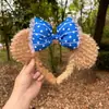 Fantasia de Cachorro Chef Disney Acessórios de Cabelo Fofos Parque de Diversões Faixa de Cabeça Laço Shirley Rose Faixa de Cabeça Desenho Animado Faixa de Cabelo para Mulheres