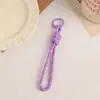 Lindo cordón para teléfono corto de dopamina de Xiaohongshu, accesorio de cordón llavero de cuerda colorida de dopamina