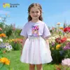 Chica Caza Kpop Transfronteriza Grupo de Chicas Atuendo de Verano 2026 Nuevo Falda Tutú de Malla de Manga Corta para Niños Estilo Princesa