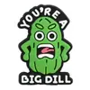 Encanto Decorativo de Kimchi de Pepino de Dibujos Animados para Crocs Hebillas de Zapato Goma Suave de PVC Hebillas Decorativas En Stock Venta al por Mayor