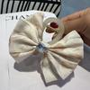 Personalidade de alta qualidade Guofeng Bow Grab Clip Elegante Simples Novo Hairpin Médio Cabelo Feminino Shark Clip Headwear