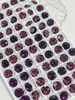 Rhinestones para Uñas Huashiyue Imitación 8mm Fondo Plano, Cristal K9 Súper Brillante Corte 33 para Uñas y Accesorios de Aretes al por Mayor
