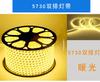 Lámpara LED 5050 para exteriores, resistente al agua, de ingeniería, suave, colorida, RGB, de alto voltaje, 220 V, 2835, de doble fila, 5730, de tres colores