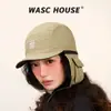 Gorra Estilo Lei Feng para Otoño e Invierno con Protección Desmontable para el Cuello, Cálida, Impermeable, Resistente al Frío, Gorra de Béisbol Forrada de Felpa, Cortavientos, Gorro de Esquí Engrosado