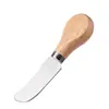 Juego de cuchillos para queso de acero inoxidable cuatro/seis piezas herramienta para queso cuchillo para mantequilla espátula mango de madera cuchillo para mantequilla cuchillo para mantequilla