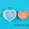 Día de San Valentín DIY Te Amo Letras Inglesas Forma de Corazón Jabón Artesanal Perfumado Vela Aromática Decoración de Interiores Fabricación Molde de Silicona