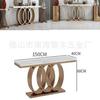 Soporte de pata para mesa de recibidor de acero inoxidable Marco para mesa consola de losa de roca mármol Base para estante de entrada pasillo Mueble Lujo Ligero