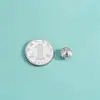 Plata de Ley S925 Separadores de Flor de Seis Pétalos Estilo Étnico Retro Pulsera Cuentas Planas Pulsera de Cuerda Tejida a Mano DIY Accesorios de Cuentas Sueltas