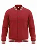 TK Comércio Exterior Outono/Inverno Gola Alta Americana Jaqueta de Baseball Calça Comprida Jaqueta Casual de Lã Fina Terno Esportivo Solto Masculino