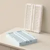 Cesta de Almacenamiento Plegable de Escritorio Apilable para Snacks y Artículos Varios Caja de Almacenamiento de Papelería y Libros para Dormitorios Estudiantiles