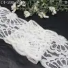 Tanglong Renda Branca Pura Malha de Trama Leve Fina Não Elástica Acabamento de Renda Acessório 10cm Roupa Vestido de Noiva Saia Interna Bainha Cortina Acessório