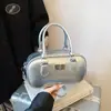 Bolsa Pequena de Mão para Jogador de Boliche Transfronteiriço Feminina 2026 Nova Versátil Texturizada Bolsa de Ombro Único Almofadada Bolsa Transversal Boston