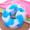Costuras de color flor de baño de mano toalla de baño toalla de baño barro de baño flor de baño tira para frotar espalda adulto flor de baño
