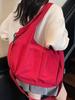 Transfronterizo 2026 Nueva Bolsa de Gran Capacidad Bolso de Hombro de Moda Estilo Coreano Bolso Cruzado de Gran Capacidad Bolso de Lona Estilo Ropa de Trabajo