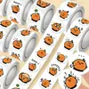 1500 Pegatinas de Caricatura Lindas Dibujadas a Mano Naranja Mini Expresión Divertida Papelería Creativa Rollo Adhesivo de Sellado Decoración