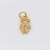 Bolsa de ouro 18K diamante menino menina pequeno pingente pequeno pingente joia DIY pulseira de casal pulseira colar acessórios