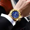 Reloj Popular Transfronterizo para Hombre con Esfera Grande, Números Romanos, Totalmente Automático, Vidrio de Alta Gama para Negocios, Reloj de Cuarzo