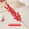 Bayas Artificiales para Decoración del Hogar, Frutas de Acebo Rojo de Espuma Navideñas, Flores de Año Nuevo Multirramo, Decoraciones Navideñas