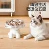 Tigelas para gatos e cachorros, tigelas elevadas com proteção para o pescoço de gatos, tigelas de aço inoxidável para cães, tigelas de comida para gatos, tigelas antiderrapantes e anti-vazamento para animais de estimação atacado