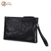 Bolsas de Embreagem de Negócios de Couro Bovino de Primeira Camada Processadas e Personalizadas para Homens e Mulheres, Carteiras Portáteis de Couro Tanning Vegetal com Grande Capacidade de Armazenamento