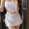 Traje de baño de tres piezas con bolsillo en el vientre sin tirantes para niña de alta gama estilo Dongdaemun Ins de Corea del Sur transfronterizo. Traje de baño para mujer.