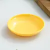 Plato Redondo para Condimentos, Plato Pequeño Colorido, Plástico Imitación Porcelana, Vajilla Resistente a la Rotura, Plato para Salsa de Soja, Uso Comercial y Doméstico, Venta al por Mayor
